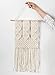 Handmade Macrame Wall Hanging Woven Tapestry - BOHO Chic Home Art Decor - Bohemian Apartment Studio Dorm Decorative Interior Wall Decor - Living Room Bedroom Nursery Craft Decorations, 12.0