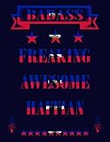 Badass Freaking Awesome Haitian: Funny haitian Notebook Journal Diary Haiti Heritage Gift, 110 Lined pages , high-Quality Cover (8.5 x 11) Inches