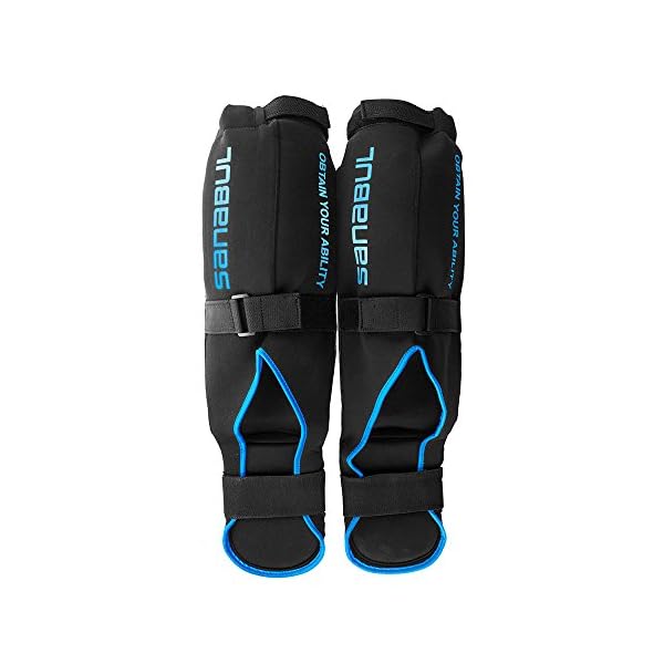 Sanabul-Essential-Hybrid-Kickboxing-MMA-Shin-Guards Sanabul Essential Sleeve Kickboxing Shin Guards | MMA Shin Guards | Muay Thai Shin Guards | Hybrid Neoprene Design, Large/X-Large
