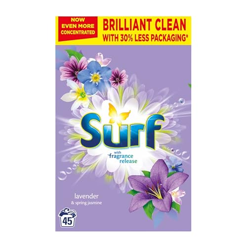 Katsy Style – Laundry Washing Powder, Suitable for Whites and Colours, Lavender and Spring Jasmine Scent Fabric Care Detergent – 2.25kg (Approx. 45 Washes)