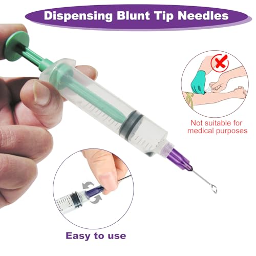 GOTRUST Stumpfer Spitze Dosiernadel, 84pcs Dispensing Nadelsets, Spritzen Nadeln Stumpf, Blunt Syringe Needle, Spritzennadeln zum Nachfüllen von Tinten Kleber und Spritze