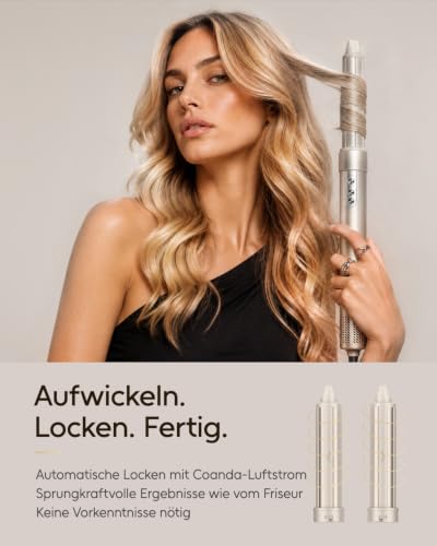 7MAGIC 6 in 1 Airstyler, Ionen Föhn,Auto-Wrap Lockenstab,Ohne Extreme Hitze – Ansicht 4