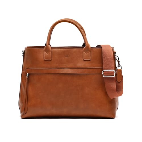 Lleva estilo con el bolso tote Nestoria. Su piel suave y diseño sobrio te acompañan en tus días casuales. Incluye bolsa interior extraíble para organizar todo con facilidad. Un toque de elegancia y funcionalidad para ti.