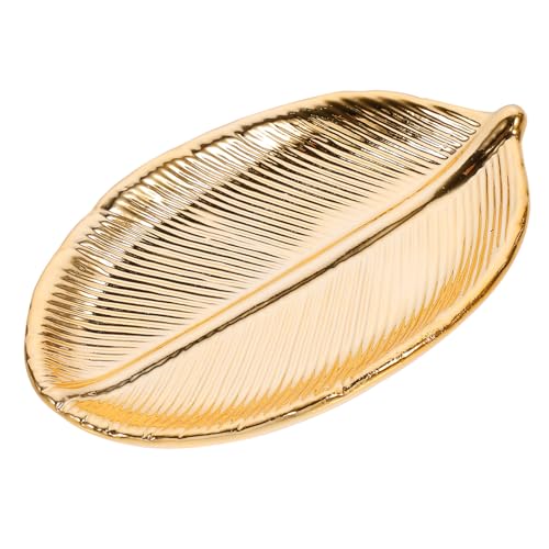 FOMIYES Ceramic Leaf-Shaped Dish
