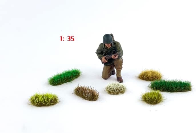 Miniatura 5 de Kit de 78 piezas de césped estático tipo mechón, arbustos de tierras bajas, arbustos de tierras bajas, kit de modelo para bricolaje, tren, tren,