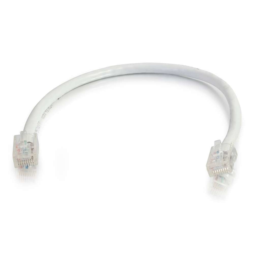 C2G 00949 Cat5e Cable - Non-Booted Unshielded Ethernet Network Patch Cable, White (6 Inches)