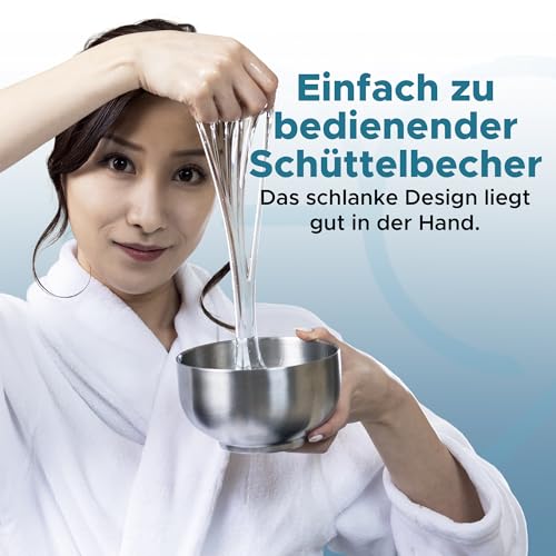 Nuru Platinum Massage Gel Powder Set | 3 x Massage Powder 5g Beutel | 1 x Schalen 500ml