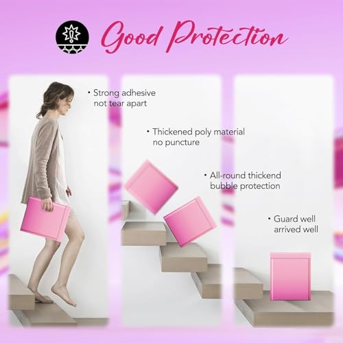 Image of Fuxury 240 Pack Thick Bubble Mailers 8.5x12 inch Gradient Pink Bubble Envelopes