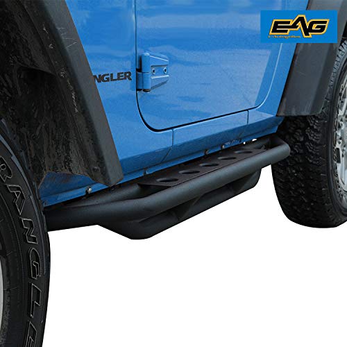 Barras laterales negras EAG para Wrangler JK 07-18 miniatura 2