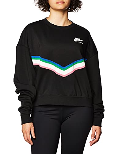Nike NSW HRTG Crew fleece Sweatshirt Black/Sail/White XXL - Image 2