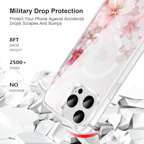 Coque hibiscus iPhone 16 Pro rose d'été compatible MagSafe antichoc