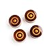 Electric Guitar Knobs for 18-spline pots,Vintage Amber (Set of 4)