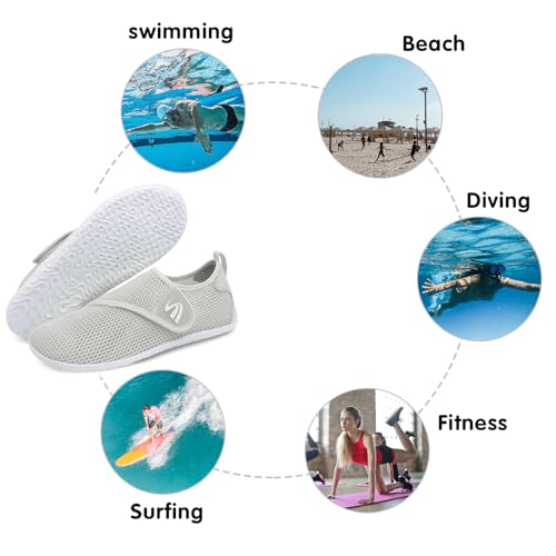 Image of Spesoul Womens and Mens Water Shoes Breathable Quick Dry Soft Barefoot Aqua Socks for Hiking Swim Beach Surf Yoga Sport