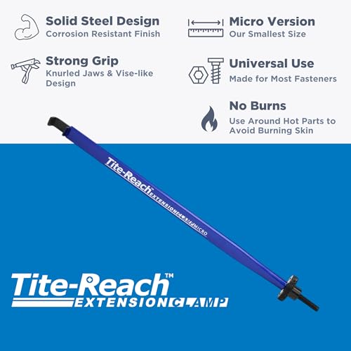 Image of Original TITE-REACH Micro Extension Clamp, Thinnest Version, Mini-Vise Tool, Nut & Bolt Holder, Made for Tight Spaces