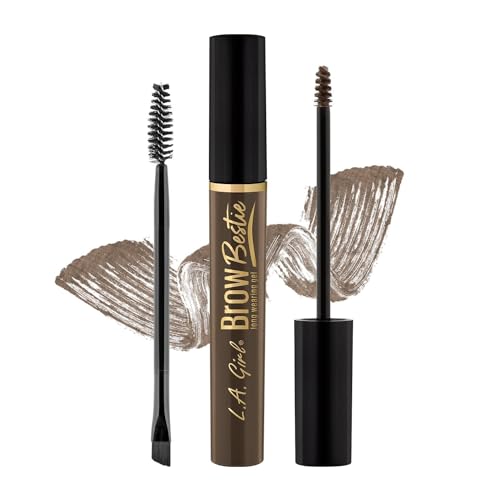 L.A. Girl Brow Bestie Gel With Dual-Ended, Cool Brown GBG383