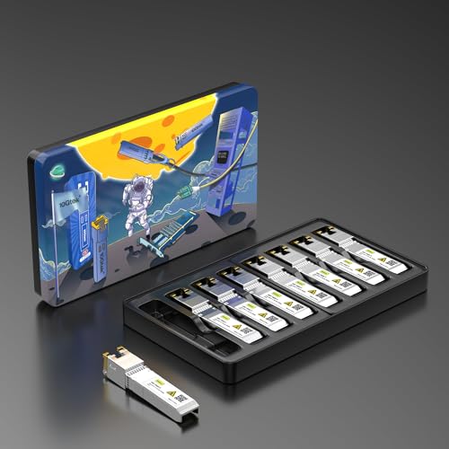 Image of 10Gtek ๐ญ.๐ฎ๐ฑ /๐ฎ.๐ฑ /๐ฑ /๐ญ๐ฌ๐-๐ง ๐ฆ๐๐ฃ+ ๐๐ผ ๐ฅ๐๐ฐ๐ฑ, CAT.6a Copper Transceiver, Auto-Negotiation SFP+ Ethernet Module, up to 30-Meter, for Cisco SFP-10G-T-X, Netgear, Pack of 8
