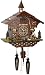 Trenkle Quartz Cuckoo Clock Black Forest House with Moving Wood Chopper and Mill Wheel, with Music TU 4217 QM