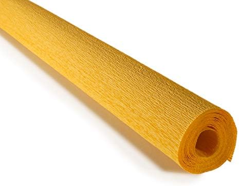 Crepe Paper Roll, Premium Italian 90 g Crepe Paper, Yellow