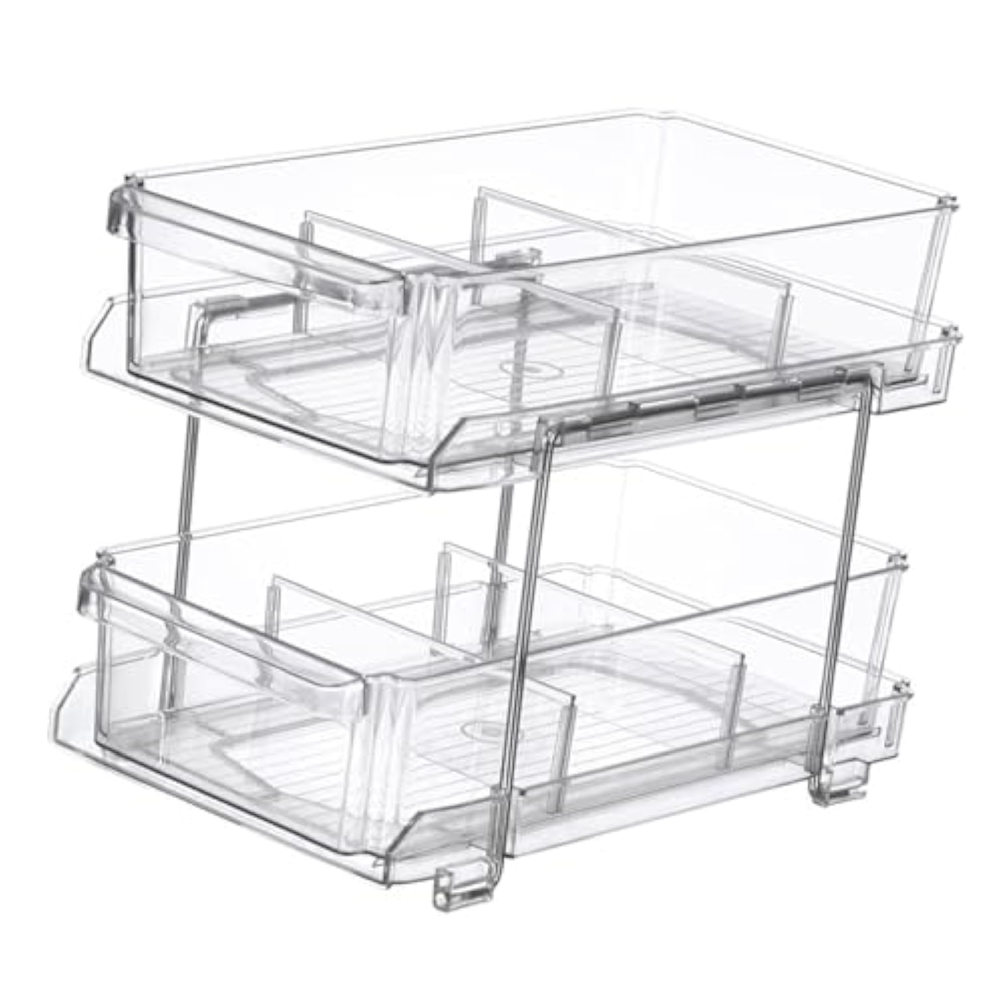 Desktop Organizer Rack, 2 Layer Makeup Trays