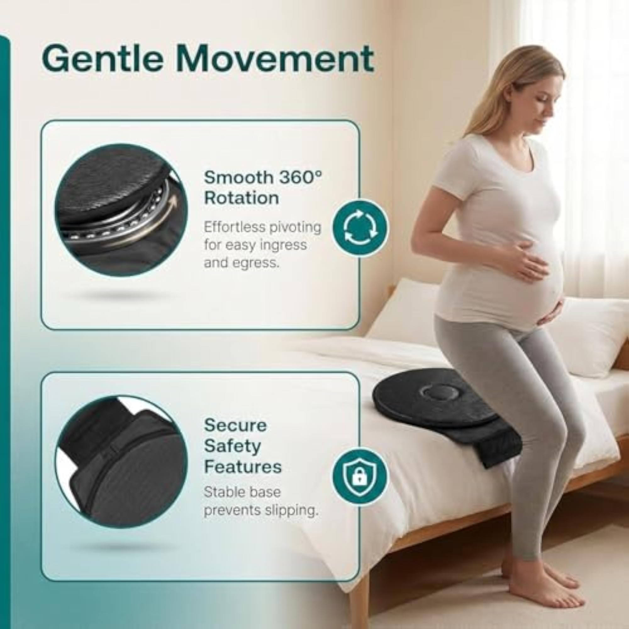 360° Swivel Rotating Seat Cushion for Easy Movement