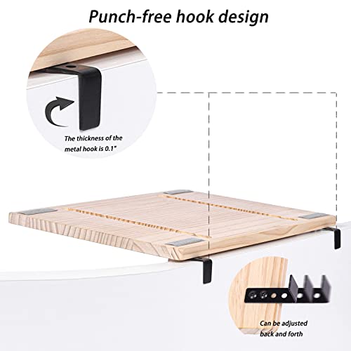 Yiotl Cat Window Perch And Wall Mount Cat Window Hammock Natural Solid Wood With Removable Mat, Fit For Windows, Door, Drawer #TOP2