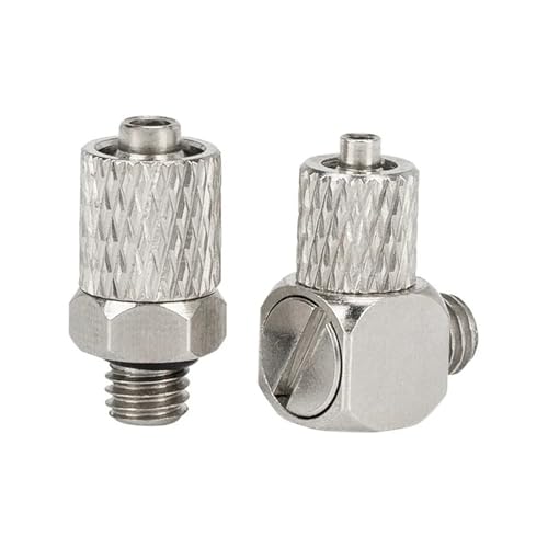 Raccord PC6-M5 en cuivre miniature à filetage droit et bague d'étanchéité