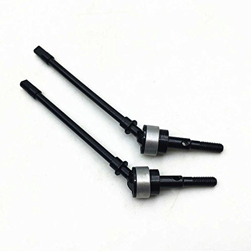 RC-Fast 1 Pair Stainless Steel CVD Drive Shaft for 1/10 RC Crawlers Car Axial SCX10 Front Axle