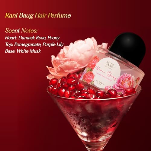 Image of Sacred Grove Hair Perfume Bloom Box | Perfume Gift Set for Women | Rani Baug & Wild Flower Floral Hydrating Hair Mist | Water Based & Alcohol Free, Unisex Hair Perfume