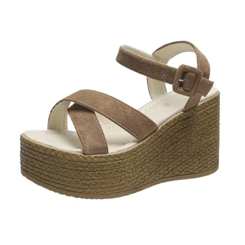 Fashion Wedge Sandals For Women Summer Casual Non-slip Peep Toe Platform Shoes