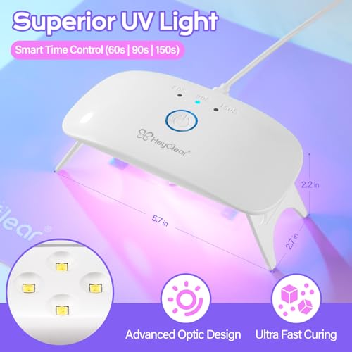 HeyClear UV Resin Kit with Light -200g Crystal Clear, Hard Resina UV Light Fast Curing for Beginners Crafting, Molds Jewelry Making, DIY Craft Decorations - Image 5