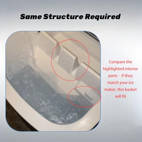 Cesta de hielo repuesto compatible con Frigidaire EFIC130 SS miniatura 3