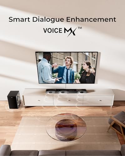 ULTIMEA 3.1.2ch Sound Bar with Subwoofer, Dolby Atmos, Surround Sound System for TV with 6.5 inch Subwoofer, Sound Bar for Smart TV, Soundbar for Home Theater, BT 5.4, HDMI eARC, Skywave F30 Boom - Image 6
