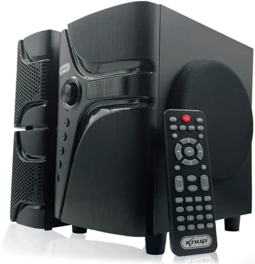 Home Theater Caixa Som 50W Bluetooth, USB, Cartão MIcroSD Subwoofer TV Efeito Cinema em Casa