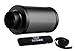 G-HYDRO 4 Inch Air Carbon Filter with Australia Virgin Activated Charcoal Prefilter Included Odor Control Scrubber for Grow Tent Indoor Plants Inline Fan, Reversible Flange 4 x 14 Inch 210 CFM, Black