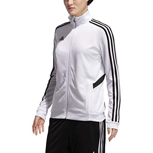 adidas Originals Women's Superstar Track Top Jacket (Small, White / Black Stripes)