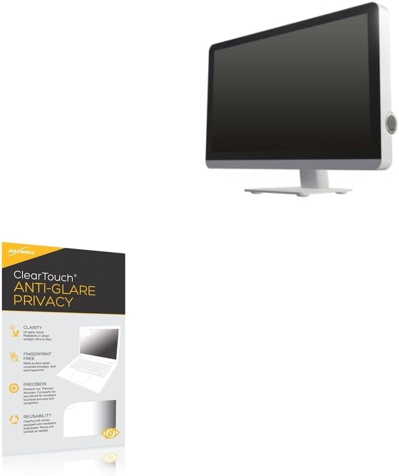 BoxWave Screen Protector Compatible With Ampronix RGP2162AMII-P (21.5 in) - ClearTouch Anti-Glare Privacy (2-Pack), Privacy Screen Protector Flexible Film Anti-Glare