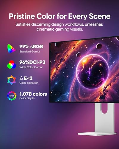 Image of P32K 32'' UHD (3840 x 2160) 4K 144Hz Glossy Monitor, IPS Panel, 10-Bit Color, 99% sRGB, 96% DCI-P3, 139PPI, HDR, Low Blue Light, Eye Care (Minimalist - with Stand x2)