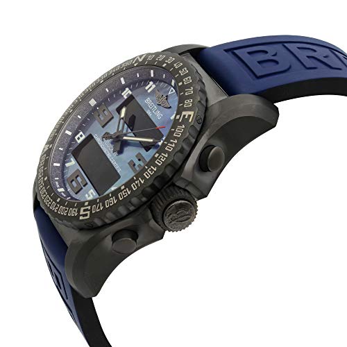 Breitling Cockpit B50 Black Titanium Men's Watch on Blue Twin Pro Rubber Strap VB501019/C932-261S3