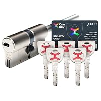 CISA - Cilindro Europeo AP4 S 10P3S70701200C5 per Serratura Porta Blindata - Cilindro Europeo 30/30 con 5 Chiavi A Duplica Protetta - Anti Bumping Anti Strappo - Predisposizione al Pomolo