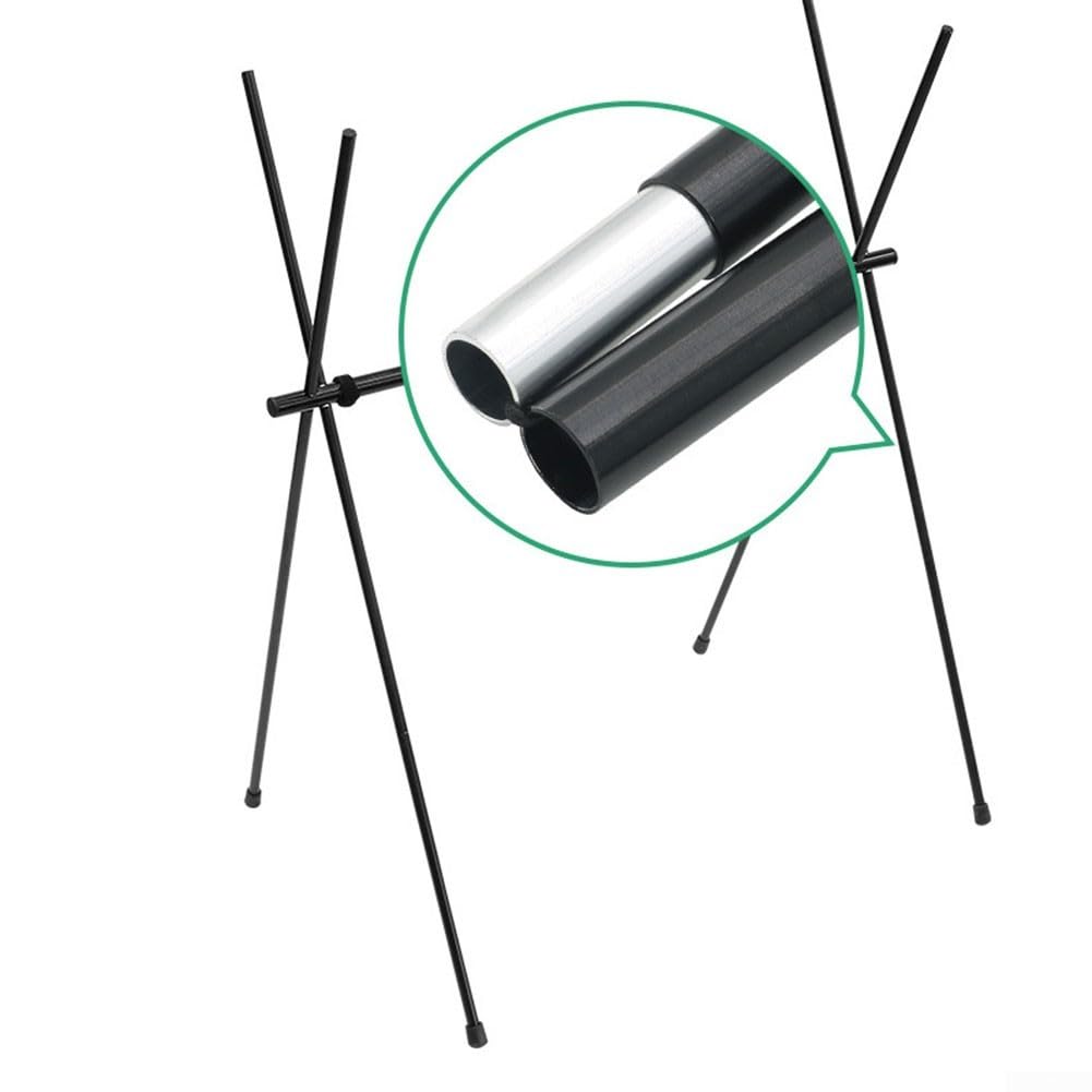 Trépied pliable en maille d'aluminium pour camping