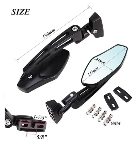 Espejos moto manillar para rutas en Suzuki GSXR y viajes en carretera 4