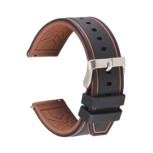 Bracelet silicone étanche et respirant pour montre sport homme