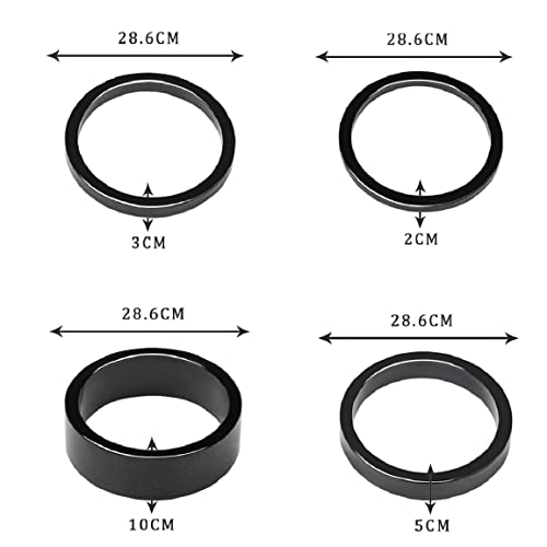 image for Pimoys 12 PCS Bicycle Headset Spacer Bike Handlebar Stem Spacers Threa