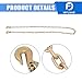 WFLNHB Chain Binder 3/8in-1/2in G80 9215lbs with 3/8in x 10ft Chain and 24in-31in Binder Replacement for Industrial Agricultural Logging Towing Applications