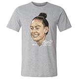 500 LEVEL Breanna Stewart New York Liberty Shirt - Breanna Stewart New York Portrait WHT (Heather Gray, Medium)