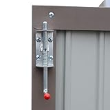 NEW!Outdoor Storage Garden Shed with Door Galvanised Metal Sloped Roof (6FT*4FT) - Image 6