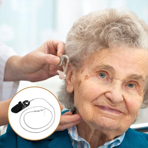 Cordón antipérdida para audífono de nylon resistente y silicona de alta durabilidad 4