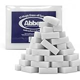 Abbey 90 White Magic Eraser Sponge for Cleaning – Cleaning Melamine Sponges for Stain & Mark Removal – Magic Eraser Sponge for Walls, Kitchens, Bathrooms, Paint Eraser -Dust Sponge 9.9x6x2.5cm