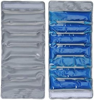 GEEZY Flexible Ice Pack Cooler Pack For Travel Picnic Camping Wine Bottle Jacket Reusable