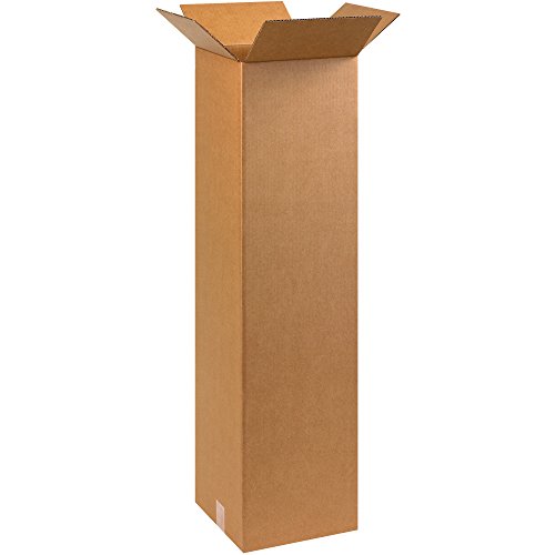 Image of Tape Logic TL101040 Tall Corrugated Boxes, 10 inch x 10 inch x 40 inch, Kraft (Pack of 25)
